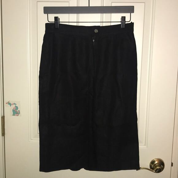 MaxMara black linen skirt size 10 - Picture 3 of 7
